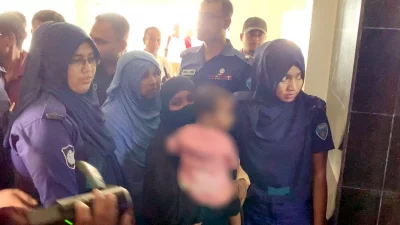 কুমিল্লায় গৃহস্থকে শ্বাসরোধে হত্যায় ফাঁসি ও যাবজ্জীবন সাজার আসামিরা। ইমেজ: একাত্তর