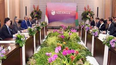 রাষ্ট্রপতি মো. সাহাবুদ্দিন এবং ইন্দোনেশিয়ার প্রেসিডেন্ট জোকো ইউদোদো দ্বিপক্ষীয় বৈঠক করেন। ইমেজ: বঙ্গভবন প্রেসউইং