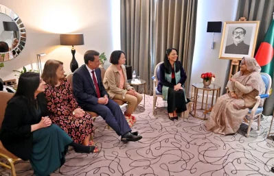 প্রধানমন্ত্রী শেখ হাসিনার সাথে এপিপিজি প্রতিনিধিদলের সৌজন্য সাক্ষাৎ।