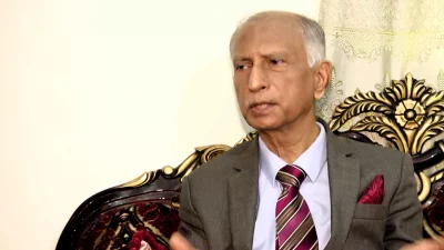 ইশতেহার উপকমিটির সদস্য অধ্যাপক আ আ ম স আরেফিন সিদ্দিক। ছবি: একাত্তর