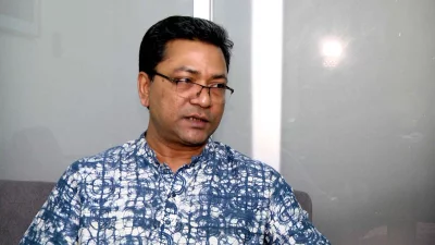নির্বাচনী ইশতেহার প্রণয়ন উপকমিটির সদস্য সাব্বির আহমেদ। ছবি: একাত্তর