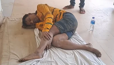 আহত ডাকাত সদস্য। ইমেজ: একাত্তর