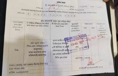এমপি মুরাদের নামে তোলা মনোনয়নপত্র। ইমেজ: একাত্তর