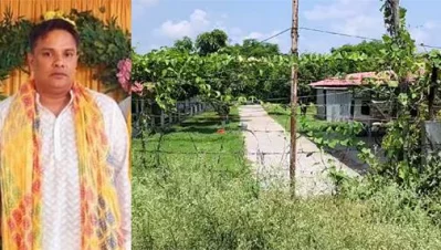 ঝিনাইদাহের কোটচাঁদপুরে আক্তারুজ্জামান শাহিনের বাগান বাড়ি। ছবি: একাত্তর।
