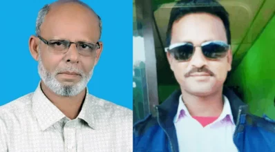 ইউনিয়ন পরিষদের চেয়ারম্যান গিয়াসউদ্দিন বাচ্চু ও ইউপি সদস্য আমির মুন্সি।