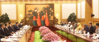 শি জিনপিংয়ের সঙ্গে শেখ হাসিনার বৈঠক।