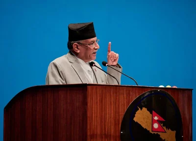 নেপালের প্রধানমন্ত্রী ও সাবেক মাওবাদী নেতা পুষ্পকমল দাহাল ওরফে প্রচন্ড।
