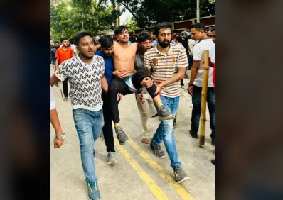 গুলিবিদ্ধ ছাত্রলীগ নেতা।