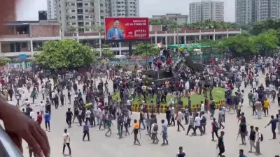 রাজধানীর ইসিবি চত্ত্বর।