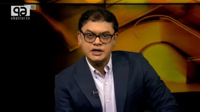 একাত্তর টেলিভিশনের সম্পাদকীয় প্রধান ও একাত্তর মঞ্চের সঞ্চালক নূর সাফা জুলহাজ।