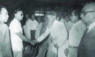 জিয়াউর রহমানের সঙ্গে গোলাম আযম।