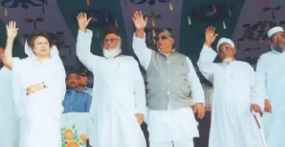খালেদা জিয়ার সঙ্গে মৃত্যুদণ্ড পাওয়া যুদ্ধাপরাধী জামায়াত নেতারা।