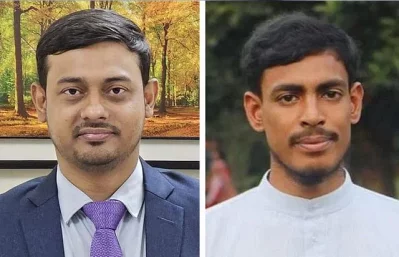 জাতীয় নাগরিক কমিটির আহ্বায়ক মুহাম্মাদ নাসীরুদ্দীন পাটওয়ারী ও সদস্য সচিব আখতার হোসেন।