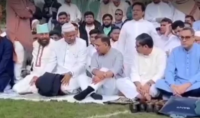 লন্ডনের কিংসটন এলাকায় ঈদের নামাজ আদায় করেছেন তারেক রহমান।