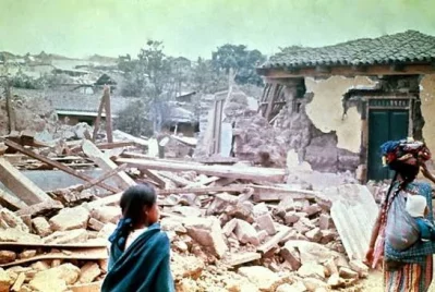 রাজধানী গুয়াতেমালা সিটিতে আঘাত হানা এই ভূমিকম্পে ১ লাখ বর্গকিলোমিটার এলাকা ক্ষতিগ্রস্ত হয় ছবি: সংগৃহীত