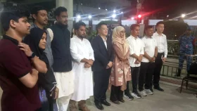 চীন সফরের উদ্দেশ্যে শাহজালালে এনসিপির আট নেতা