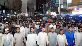 জাকসু নির্বাচনের ফল প্রকাশে বিলম্বের প্রতিবাদে শিবিরের বিক্ষোভ