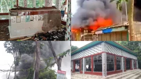 ধর্মীয় কটূক্তির অভিযোগ, পুলিশের হস্তক্ষেপের পরও চার মাজারে ভাঙচুর-আগুন