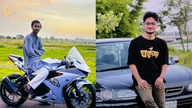 পূর্বাচলে বেপরোয়া গতির বাইক কাড়লো দুই তরুণের জীবন
