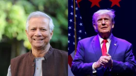 ট্রাম্পকে বাংলাদেশ সফরের আমন্ত্রণ জানালেন প্রধান উপদেষ্টা