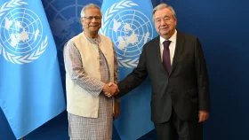 গণতান্ত্রিক উত্তরণে বাংলাদেশকে পূর্ণ সমর্থনের অঙ্গীকার জাতিসংঘ মহাসচিবের