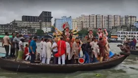 মর্ত্য ছেড়ে কৈলাসে ফিরছেন দেবী দুর্গা, বিসর্জনের প্রস্তুতি শুরু