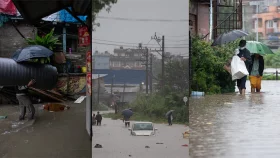 বন্যা ও ভূমিধস নেপাল-ভারতে নিহত ৭৫, চীনে মাতমো'র আঘাত