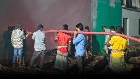 রাজবাড়ীতে জুটমিলে আগুন