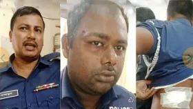 মীমাংসা শেষে ফেরার পথে হামলার শিকার তিন পুলিশ