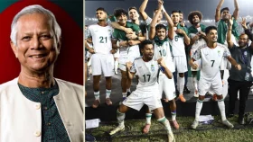 বাংলাদেশ ফুটবল দলকে প্রধান উপদেষ্টার অভিনন্দন