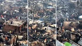 কড়াইল বস্তিতে আগুন, এখনও খোলা আকাশের নিচে ক্ষতিগ্রস্তরা