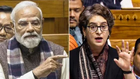 &lsquo;বন্দে মাতারম&rsquo; নিয়ে মোদিকে একহাত নিলেন প্রিয়াঙ্কা