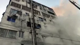 কেরানীগঞ্জে বহুতল ভবনে আগুন, নিয়ন্ত্রণে ২০ ইউনিট