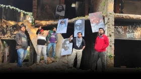 ধানমন্ডি ৩২ এ টাঙানো হলো হাদি, ভাসানিসহ পাঁচ জনের ছবি