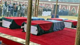 সুদানে শান্তিরক্ষা মিশনে নিহত ছয় সেনা সদস্যের জানাজা সম্পন্ন