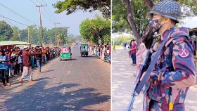 উত্তেজনা কমলেও থমথমে টেকনাফ সীমান্ত, শিশু হুজাইফার পরিবারে কান্নার রোল