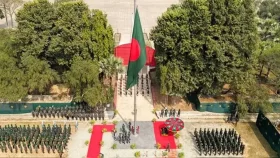 গাজিপুরে দেশের সর্বোচ্চ পতাকাস্তম্ভ &lsquo;চির উন্নত বিজয় নিশান&rsquo; উদ্বোধন