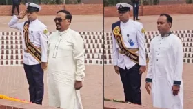 জাতীয় স্মৃতিসৌধে স্পিকার ও ডেপুটি স্পিকারের শ্রদ্ধা নিবেদন