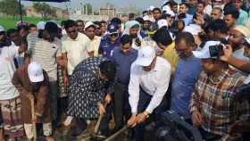 চাঁপাইনবাবগঞ্জে সাড়ে পাঁচ কোটি টাকা ব্যয়ে &lsquo;নবাব খাল&rsquo; পুনঃখনন শুরু