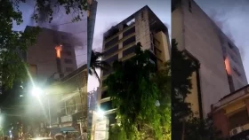 বনানীতে বহুতল ভবনে আগুন, নিয়ন্ত্রণে সাত ইউনিট