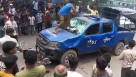 কুমিল্লায় পুলিশের ওপর হামলা ও গাড়ি ভাঙচুরের ঘটনায় গ্রেপ্তার ১৯