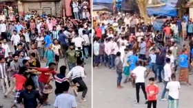 ফুটবল ম্যাচ ঘিরে দুই দলের খেলোয়াড়-সমর্থকদের তুমুল সংঘর্ষ, আহত ৫০