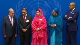 জাতিসংঘ মহাসচিবের স্বাগত প্রাতরাশে অংশ নিলেন প্রধানমন্ত্রী