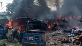 রাখাইনের জনাকীর্ণ বাজারে বোমাবর্ষণে নিহত ৩৩