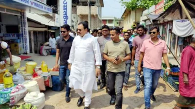 আওয়ামী লীগ নেতা নিজাম উদ্দিন খান নিলু। ইমেজ- একাত্তর।  