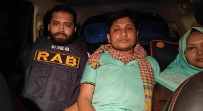 সোনালী ব্যাংক বান্দরবানের রুমা শাখার ম্যানেজার নেজাম উদ্দীন উদ্ধার। 