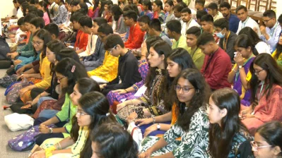 বর্ষবরণে ছায়নটের প্রস্তুতি। 