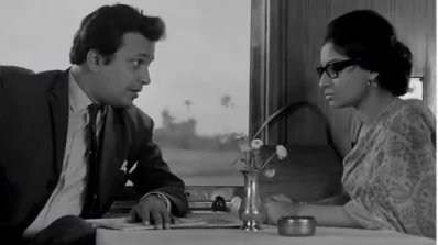 নায়ক সিনেমায় উত্তম কুমার ও শর্মিলা ঠাকুর